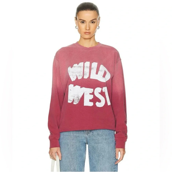 ONE OF THESE DAYS ONE OF THESE DAYS WILD WEST CREWNECK In Rose Size Large - Picture 1 of 6